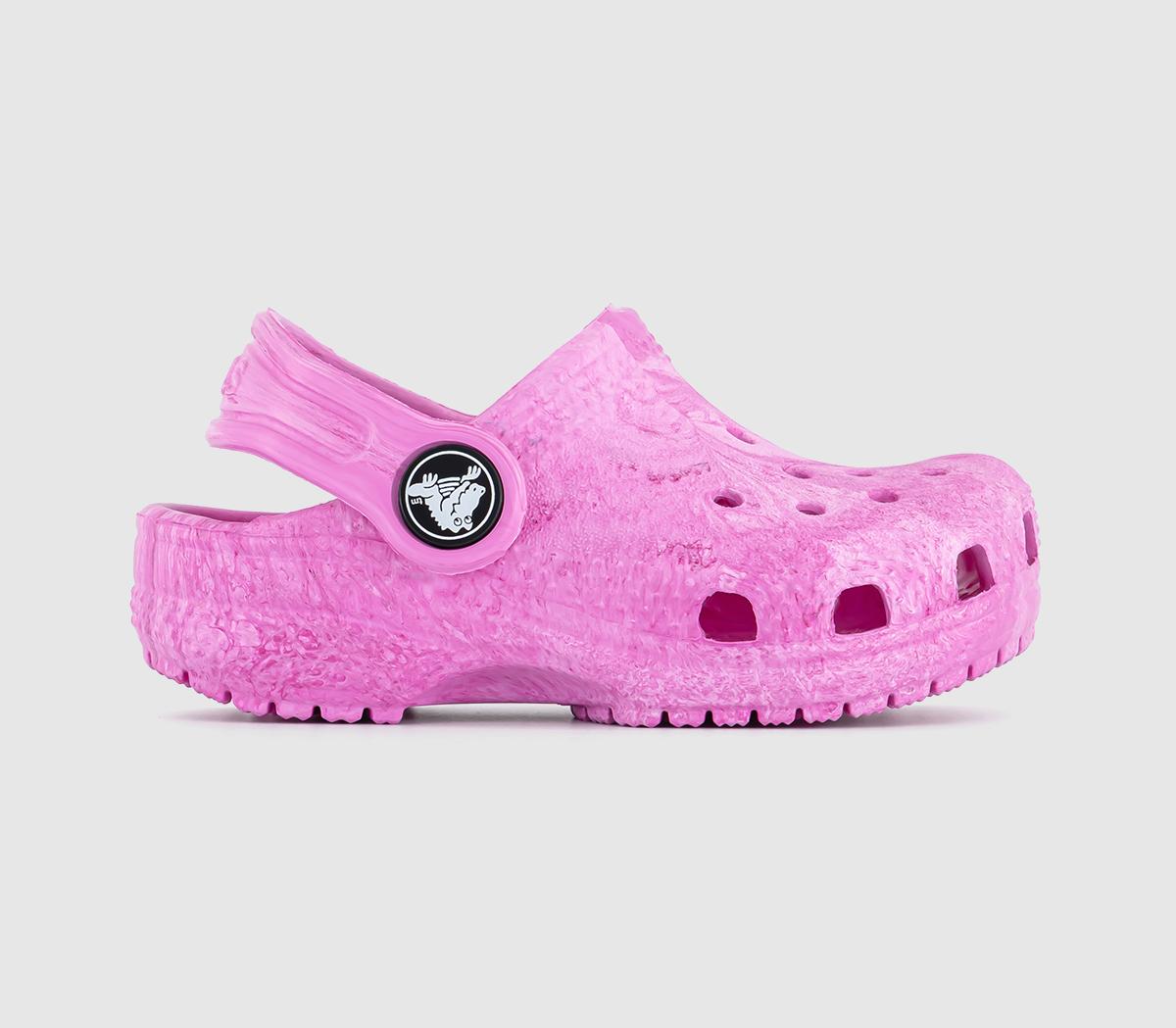 CrocsClassic Infant Clogs CrocsClassic Infant ClogsPink Multi Watercolour