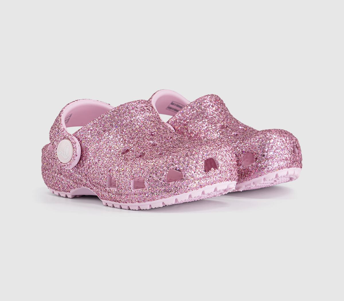 CrocsClassic Clogs ToddlerPink Milk Glitter