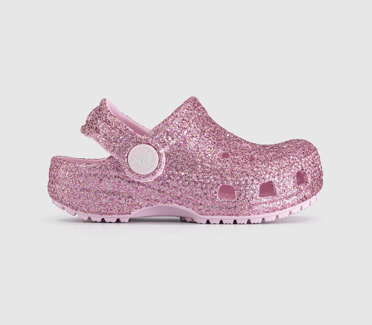 CrocsClassic Clogs ToddlerPink Milk Glitter