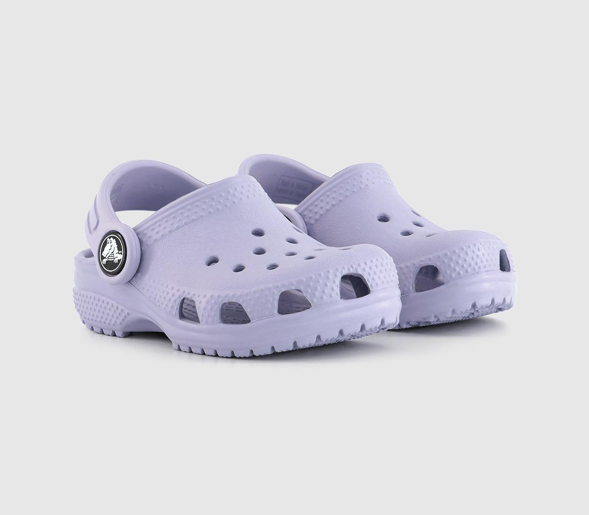 Crocs Classic Kids Clogs Lavender In Purple, 10 Youth