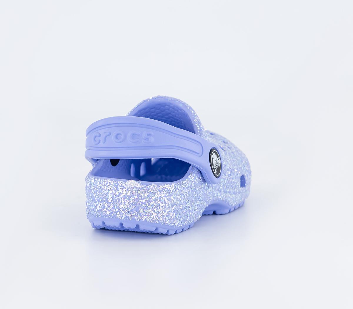Crocs Classic Toddler Clogs Crocs Classic Toddler Clogs Glitter Moon Jelly