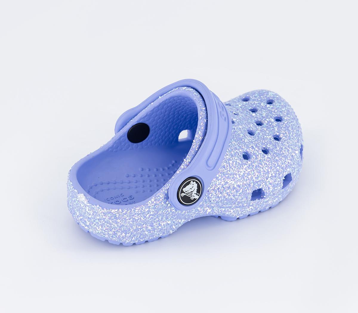 Crocs Classic Toddler Clogs Crocs Classic Toddler Clogs Glitter Moon Jelly
