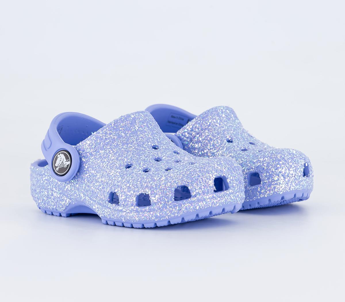 Crocs Classic Toddler Clogs Crocs Classic Toddler Clogs Glitter Moon Jelly