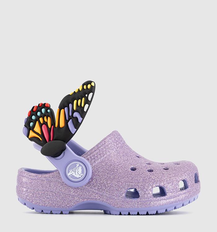 Crocs Classic Youth Clogs Butterfly Mystic Purple