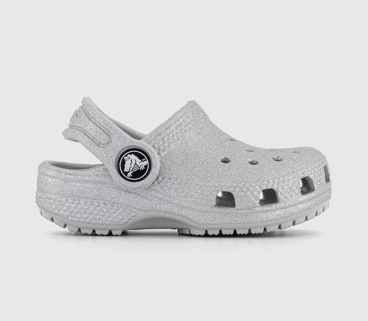 Crocs Classic Clogs T Silver Glitter Unisex