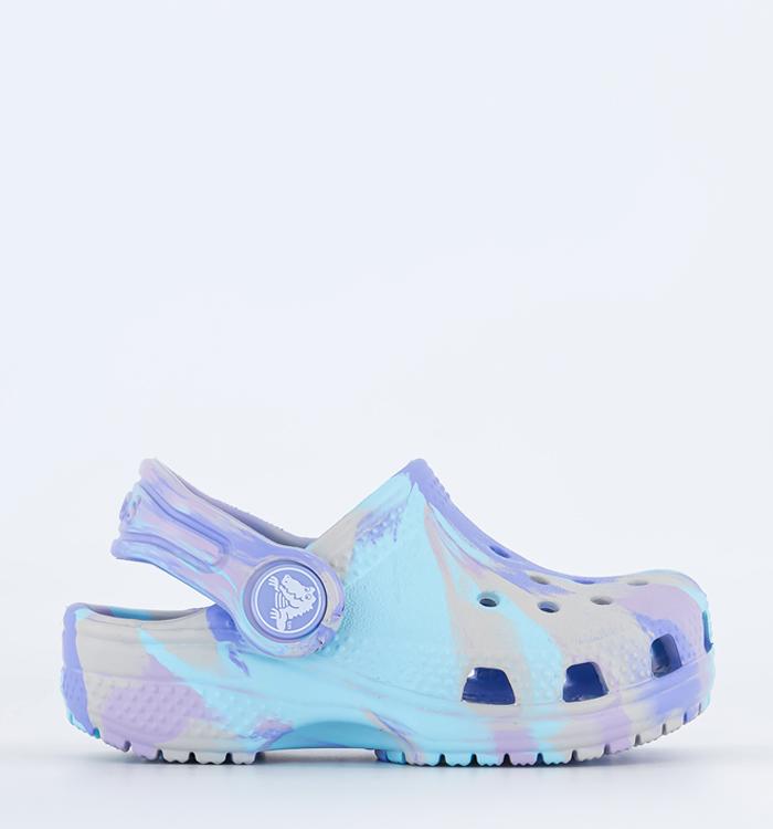 Crocs Classic Toddler Clogs Marbled Moon Jelly Multi