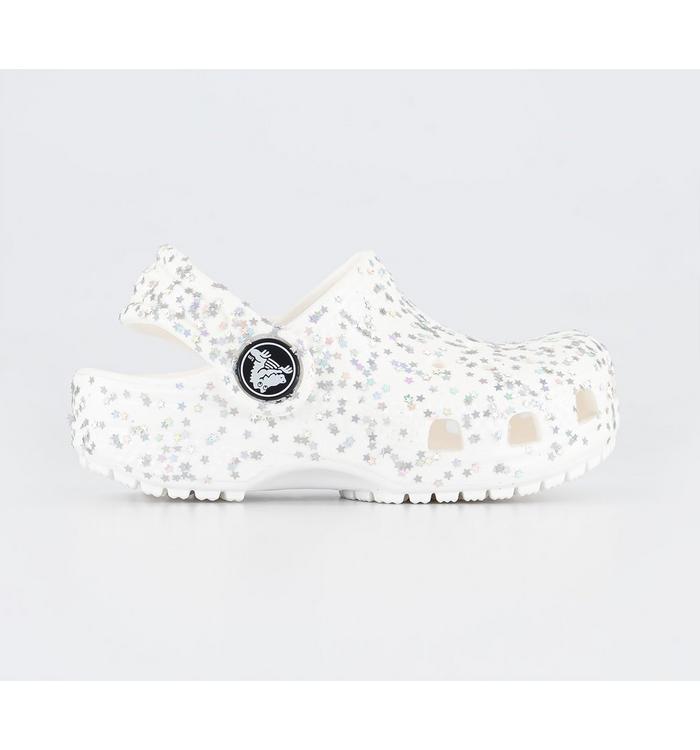 Crocs Classic Clogs T Starry Glitter White