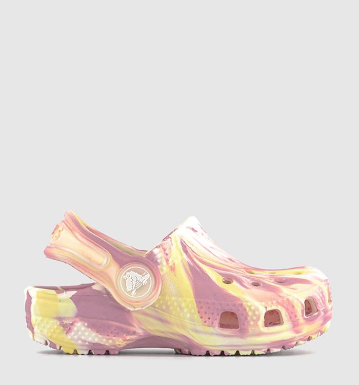 Crocs Classic Toddler Clogs Daylily Multi Glow