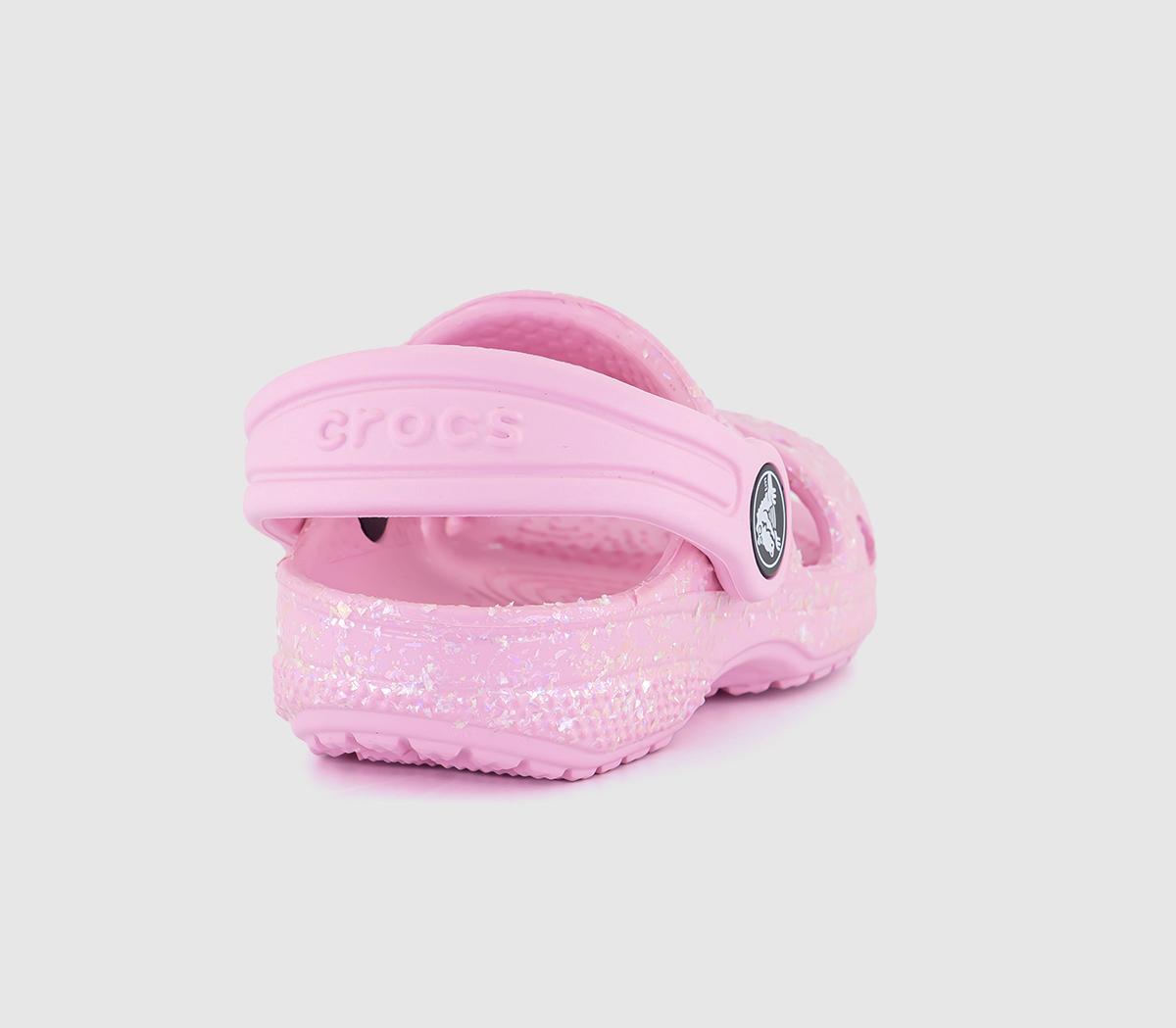 Crocs Classic Toddler Sandals Crocs Classic Toddler Sandals Glitter Flamingo