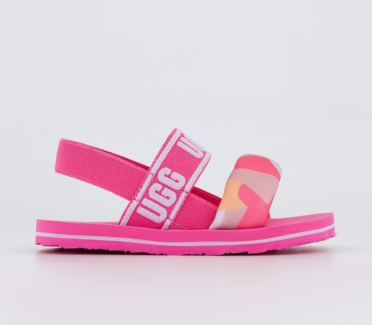 Pink best sale camo slides