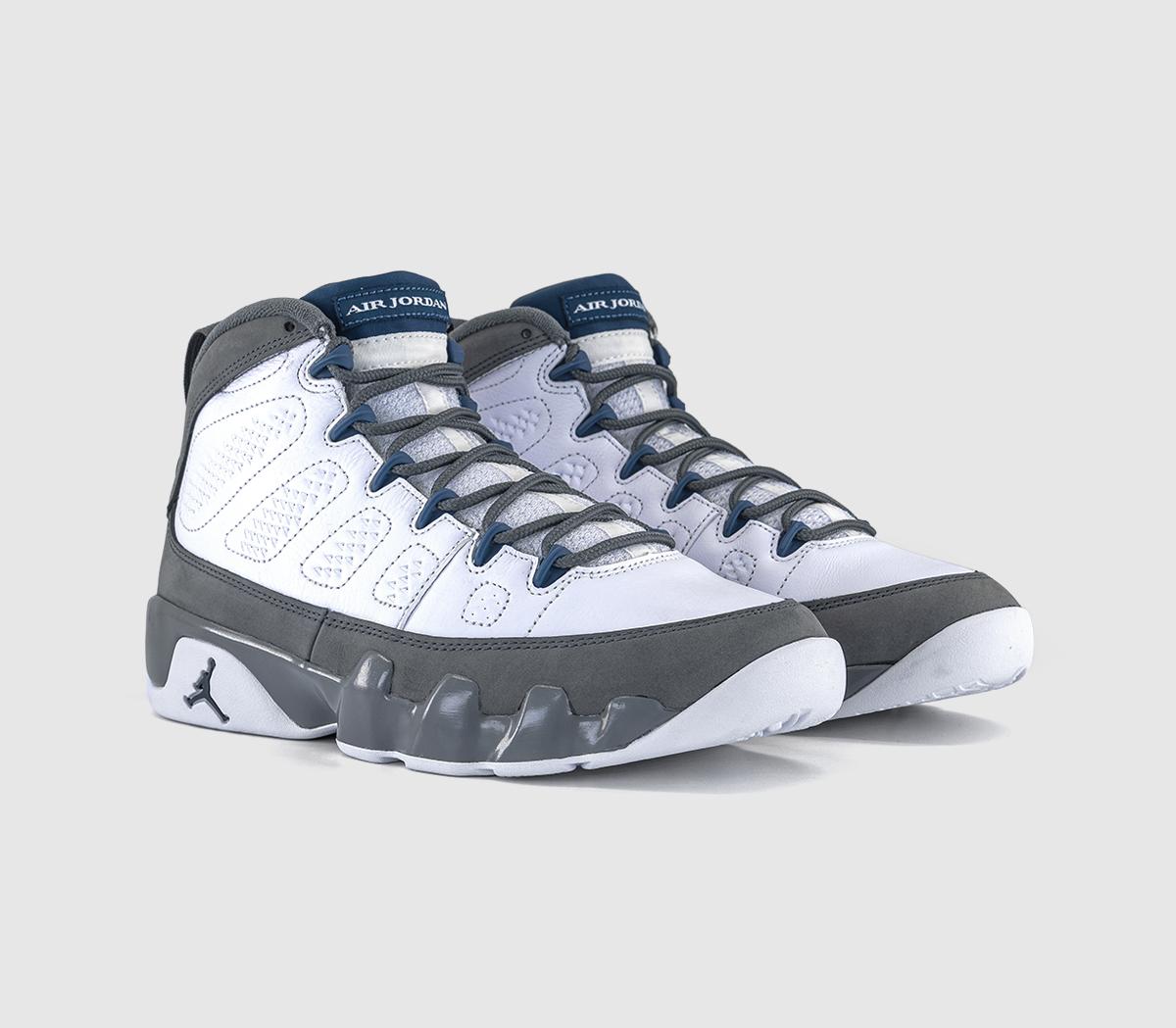 black blue and white 9s