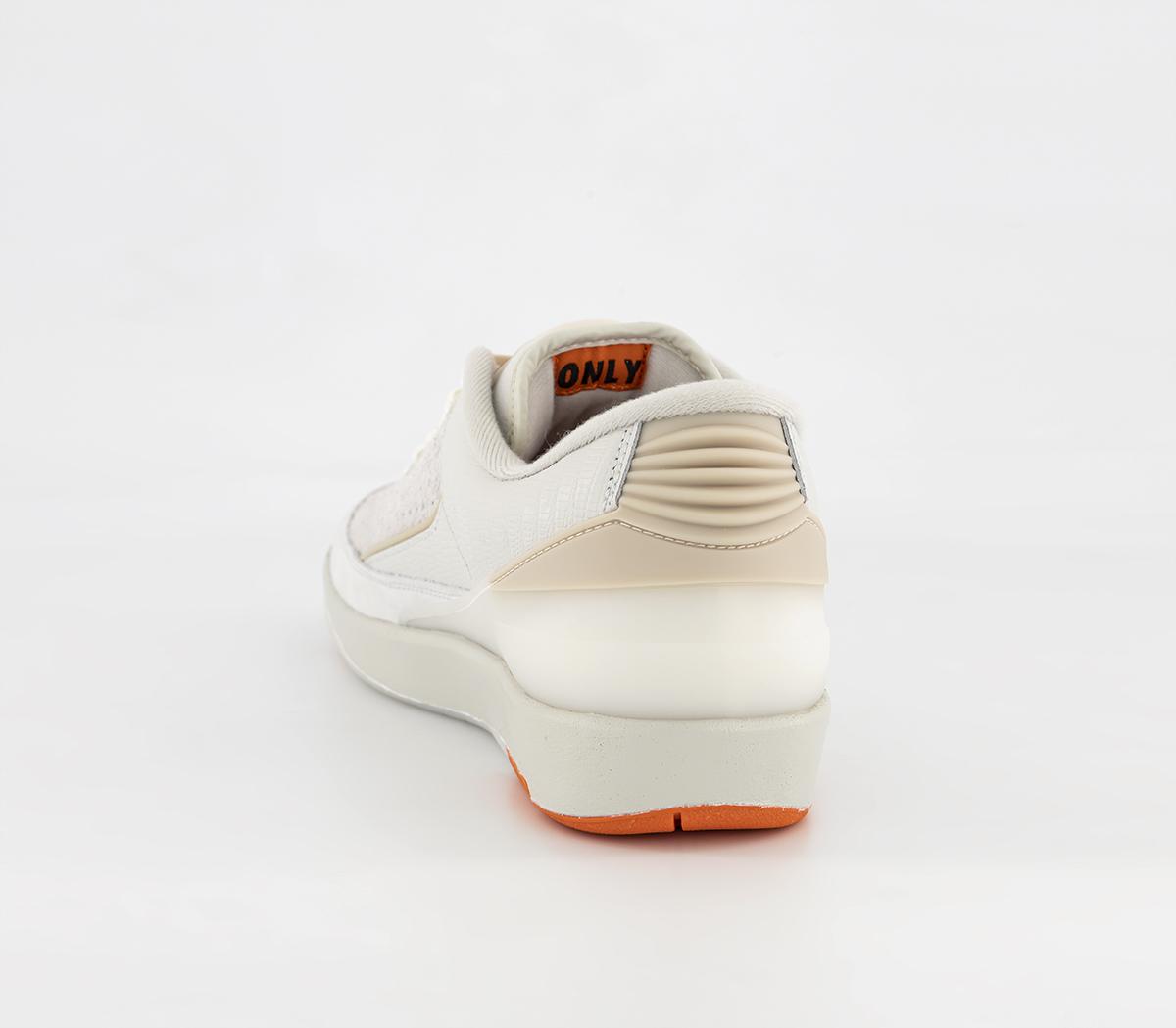 JordanJordan 2 Low TrainersWhite Sail Light Bone Bright Mandarin