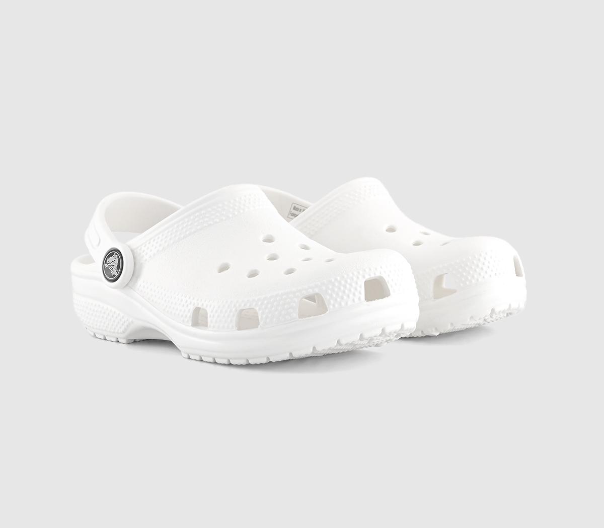 Crocs Classic Kids Clogs White, 5