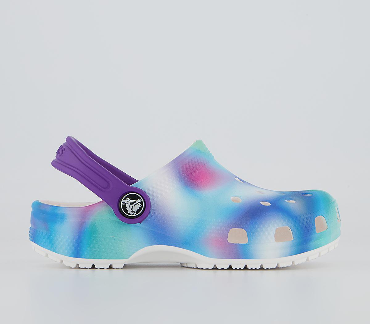 CrocsClassic Kids Clogs CrocsClassic Kids ClogsSolarized White Multi