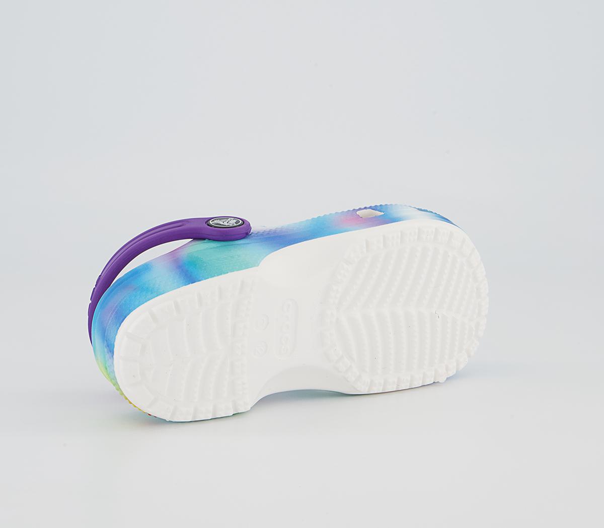 Crocs Classic Kids Clogs Crocs Classic Kids Clogs Solarized White Multi
