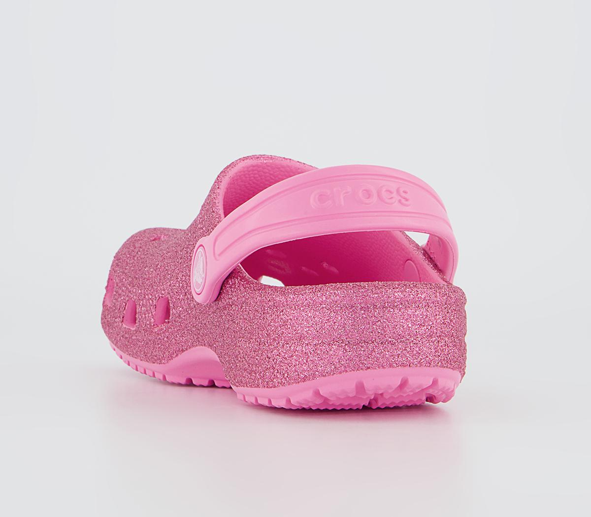 Crocs Classic Kids Clogs Crocs Classic Kids Clogs Glitter Pink Lemonade