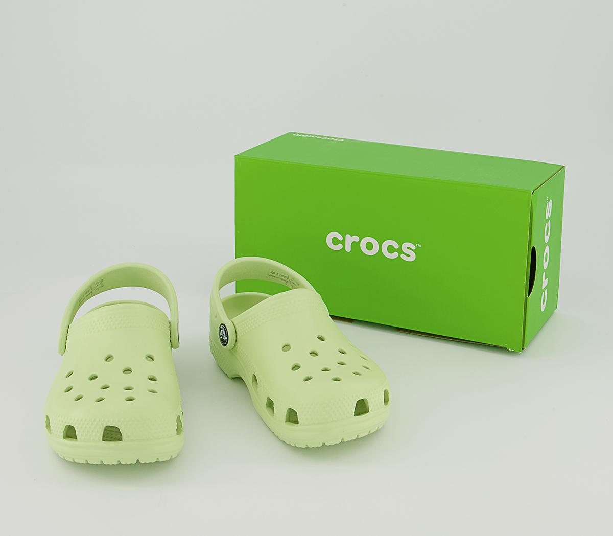 Crocs Classic Kids Clogs Crocs Classic Kids Clogs Celery