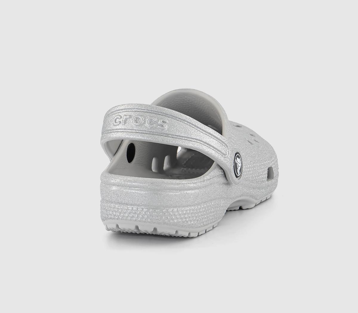 Crocs Classic Clogs Kids Crocs Classic Clogs Kids Silver Glitter