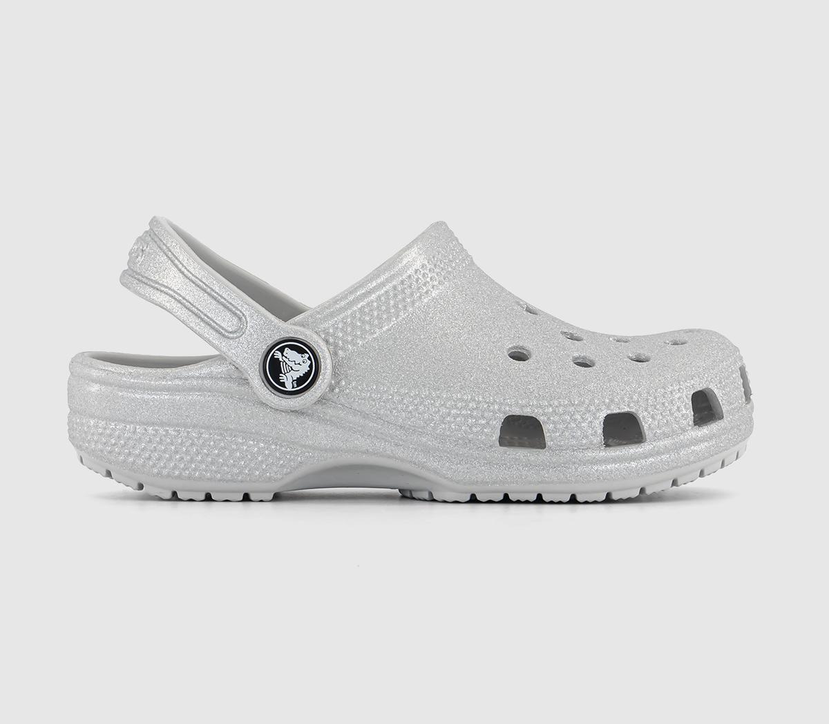 Kids Classic Clog K Silver Glitter