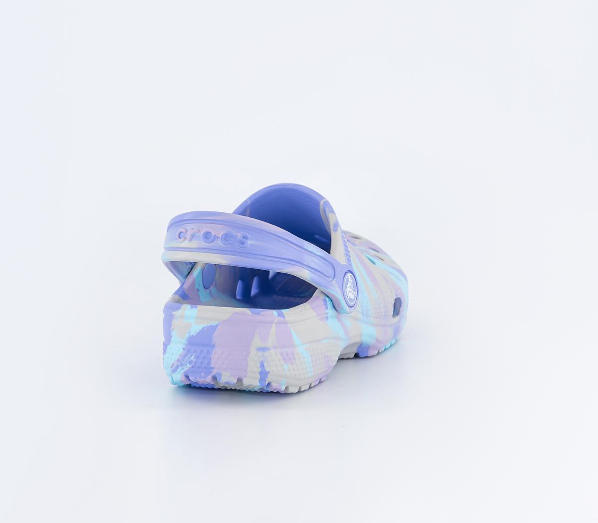 Crocs Classic Kids Clogs Crocs Classic Kids Clogs Marbled Moon Jelly Multi