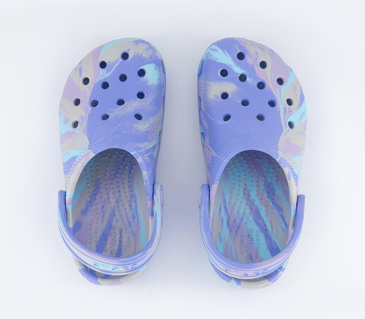 Crocs Classic Kids Clogs Crocs Classic Kids Clogs Marbled Moon Jelly Multi