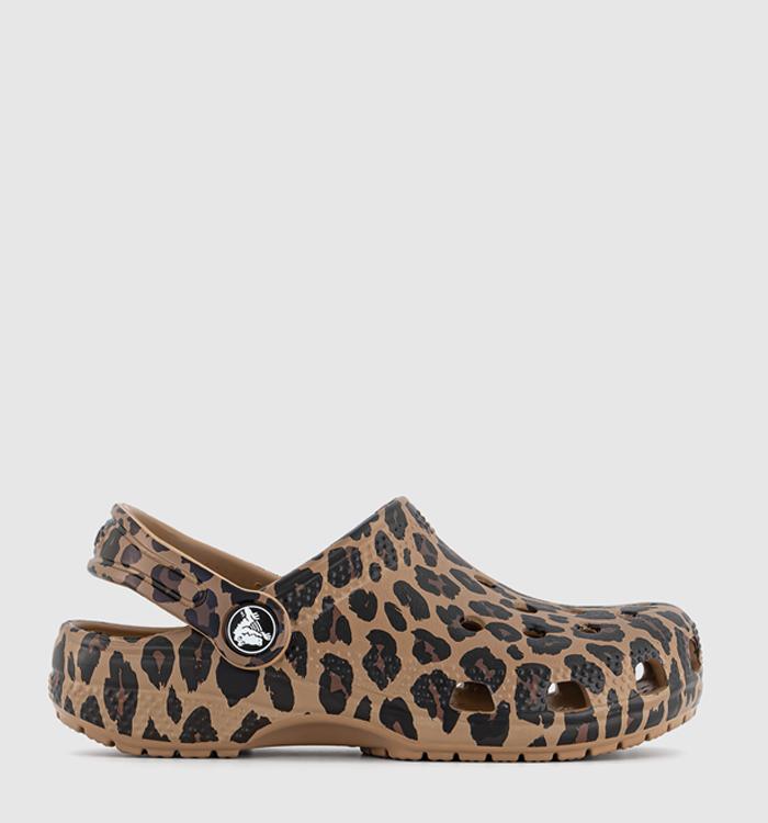 Crocs Classic Clogs Kids Sepia Leopard