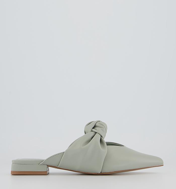 Office Foxy Knotted Mules Mint