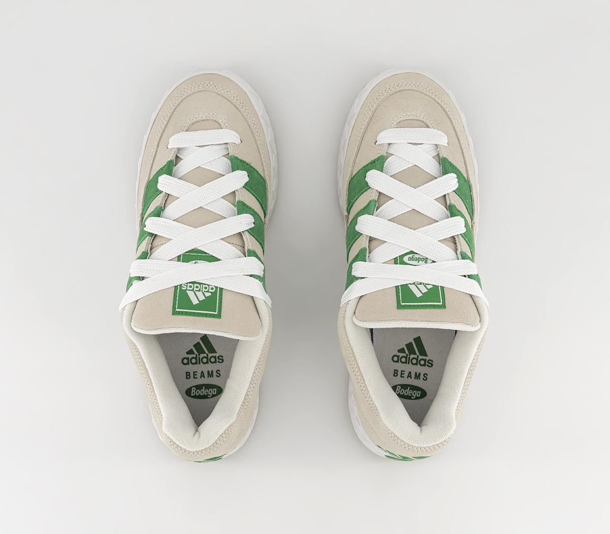 adidas Adimatic Trainers Bodega Beams Off White Green Crystal White ...