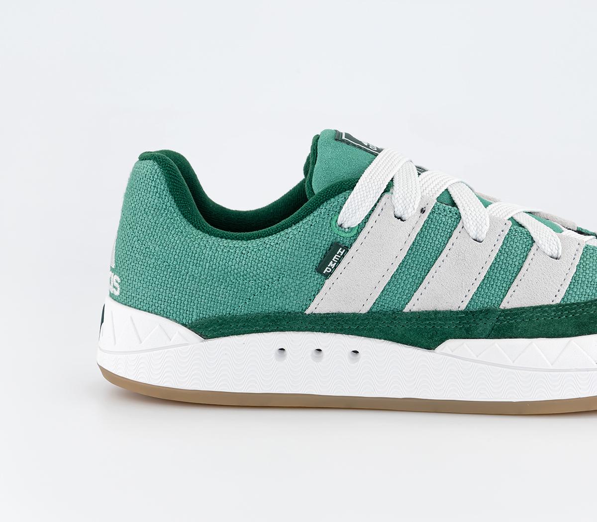 adidas Adimatic Trainers Semi Court Green Crystal White - Men's Trainers