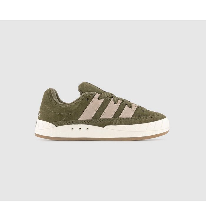 Adidas Adimatic Trainers Olive Strata Wonder Beige Off White In Green