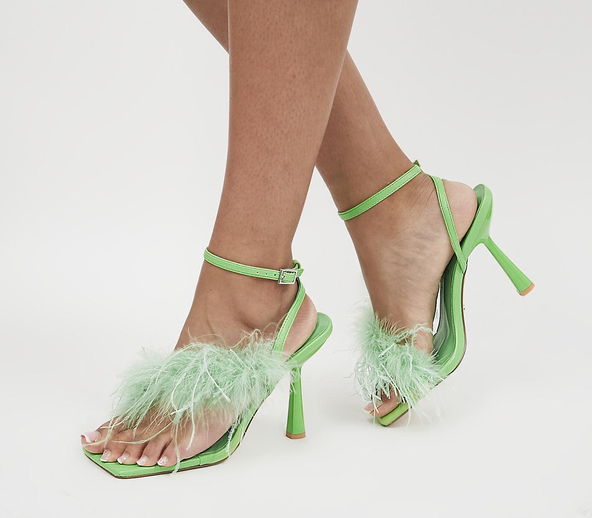 New Look Women's Values Ankle Strap Heels, Green (Dark Khaki 34),6 UK (39  EU): Amazon.co.uk: Fashion