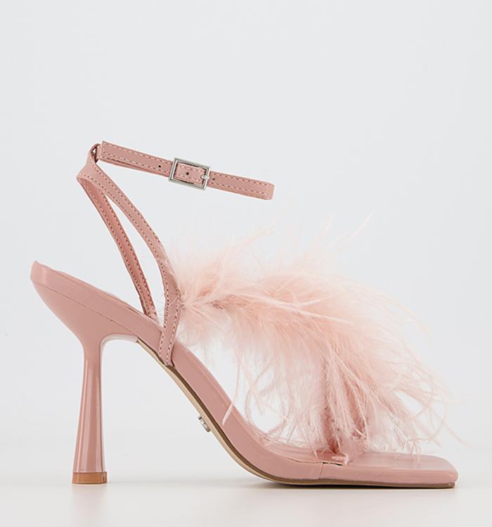 Office Mazing Feather Sandals Nude