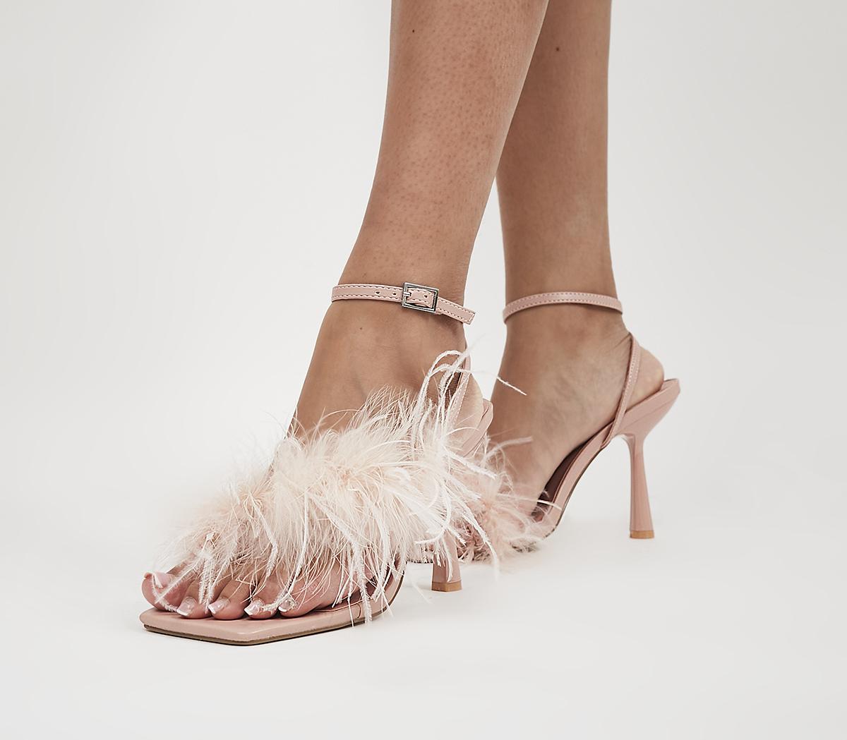 Mazing Feather Sandals Nude