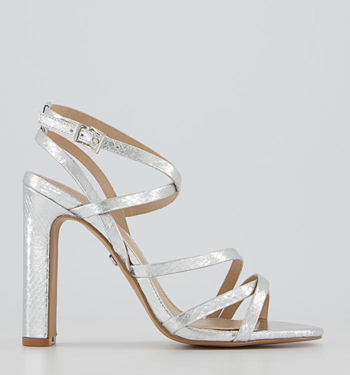 Office Havanah Strappy Sandals Silver