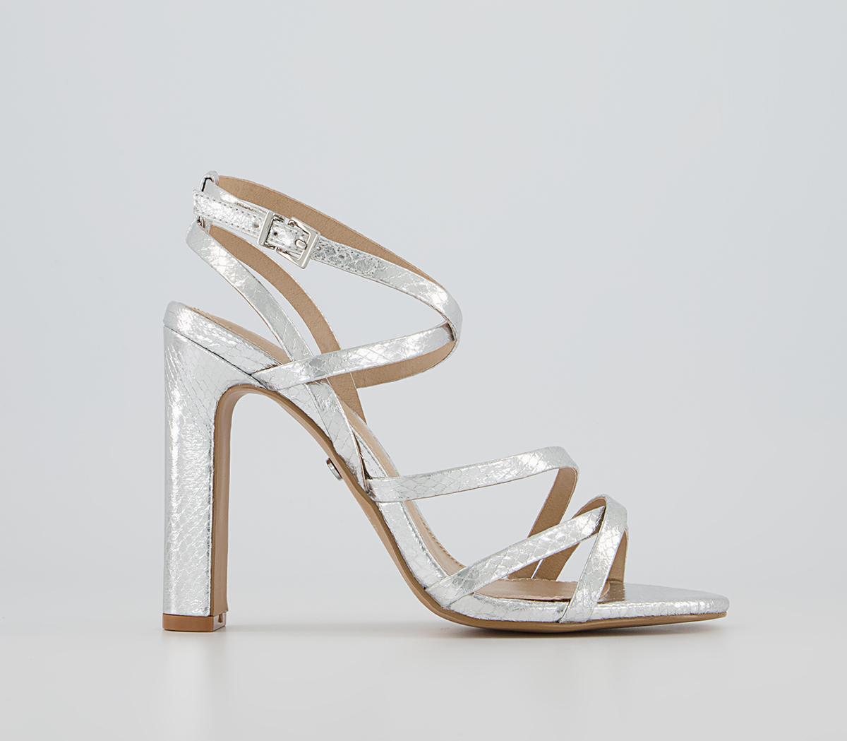 OFFICE Havanah Strappy Sandals Silver - Heels