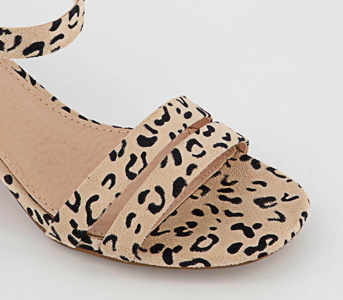 Office Minute Two Part Low Block Heels Office Minute Two Part Low Block Heels Leopard