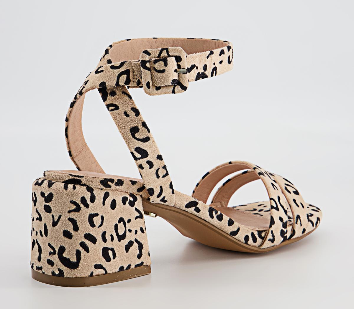 Office Minute Two Part Low Block Heels Office Minute Two Part Low Block Heels Leopard