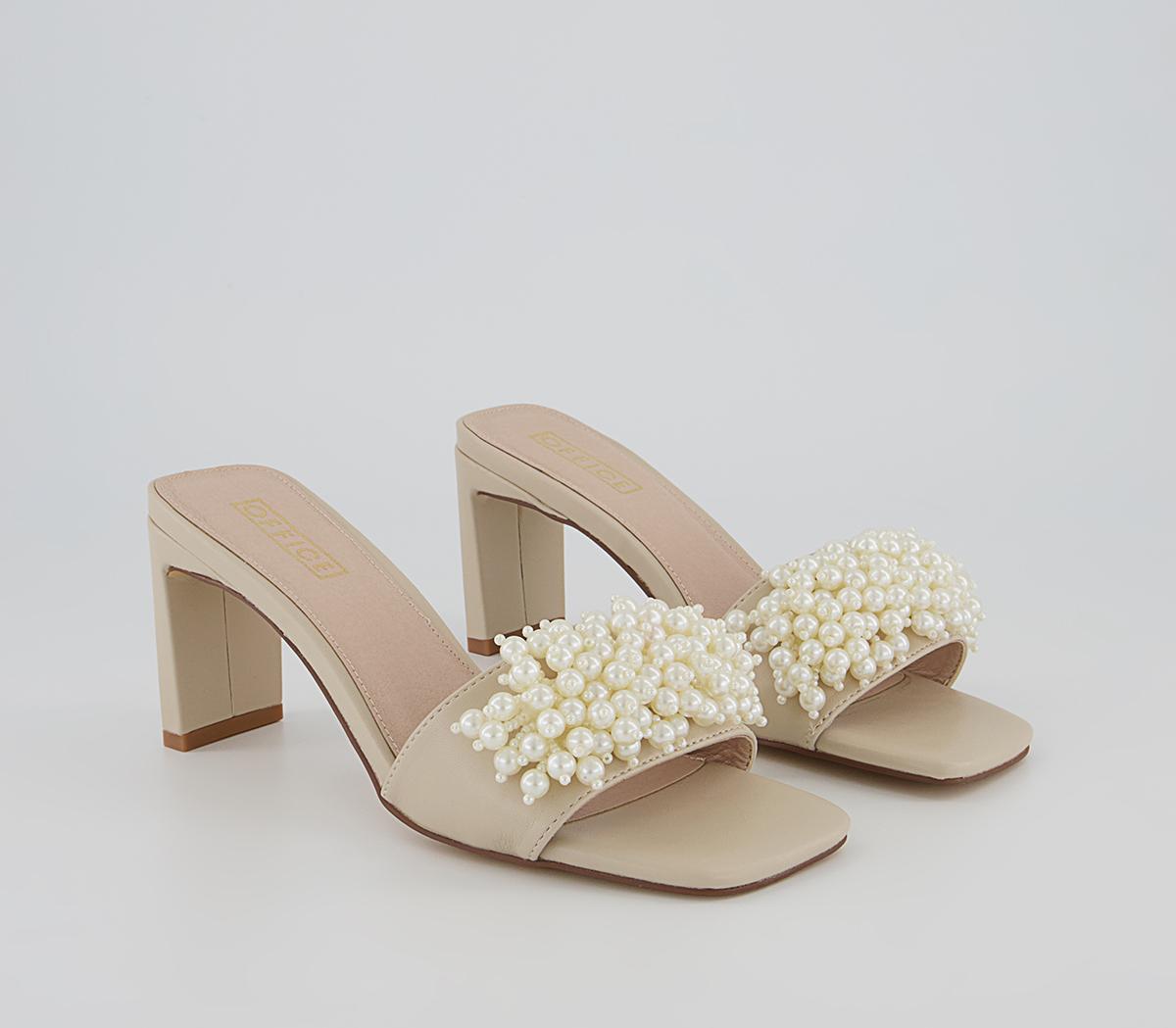 Office Mumba Pearl Detail Heels Office Mumba Pearl Detail Heels Nude