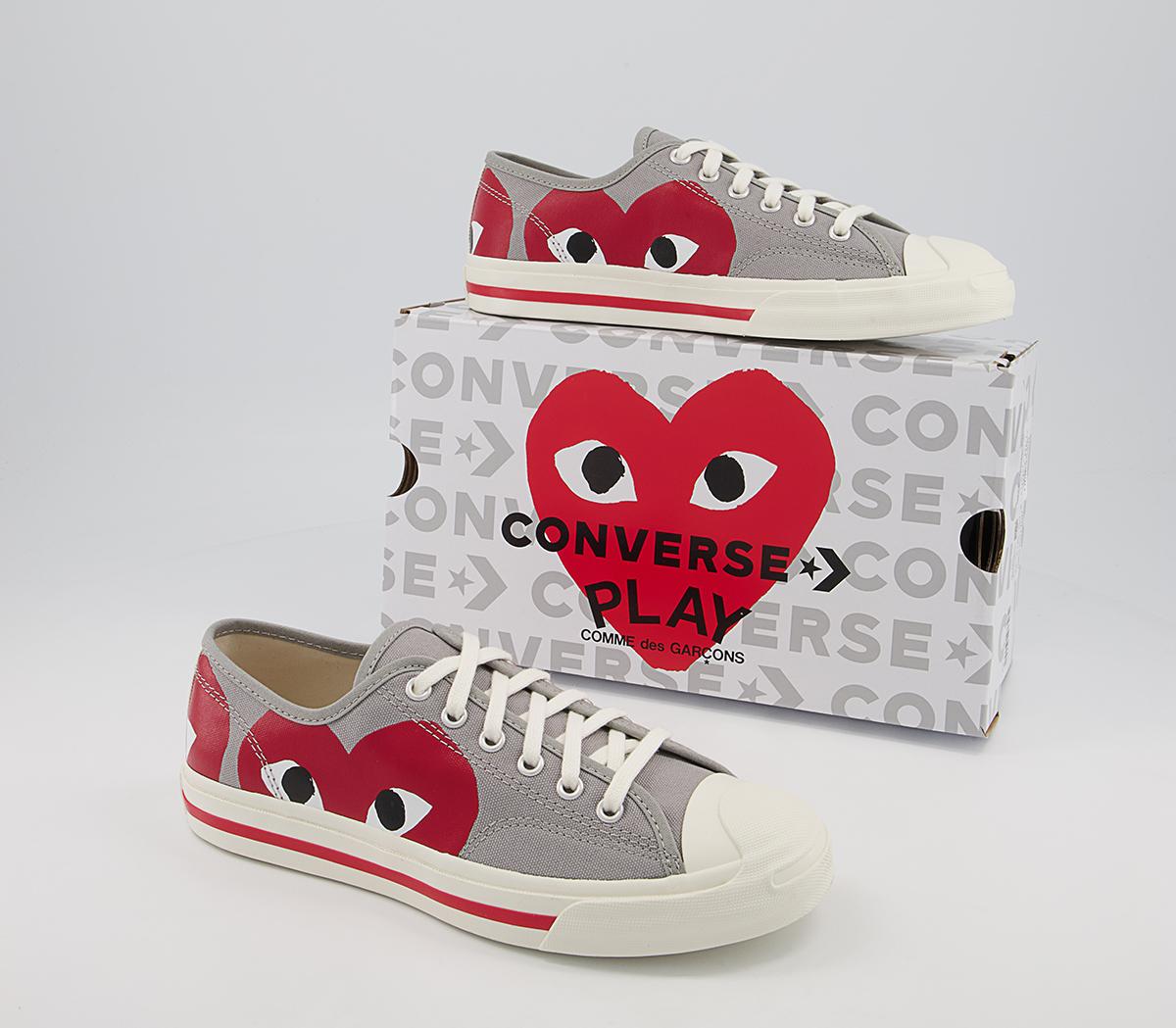 Comme Des Garcons Jack Purcell X Play Cdg Trainers Comme Des Garcons Jack Purcell X Play Cdg Trainers Grey Red