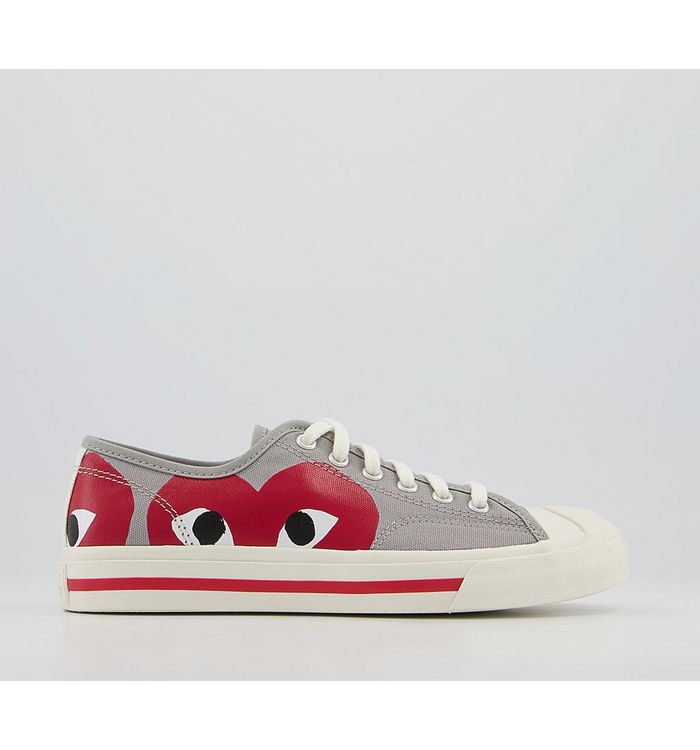 Comme Des Garcons Jack Purcell X Play Cdg Trainers Grey Red