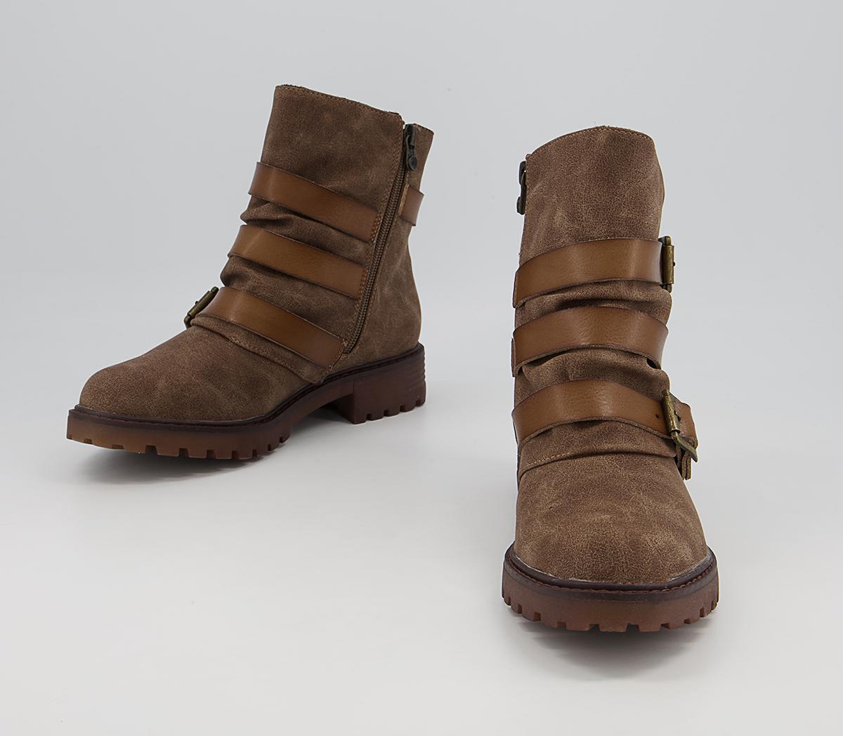 Blowfish Malibu Rux Ankle Boots Blowfish Malibu Rux Ankle Boots Taupe