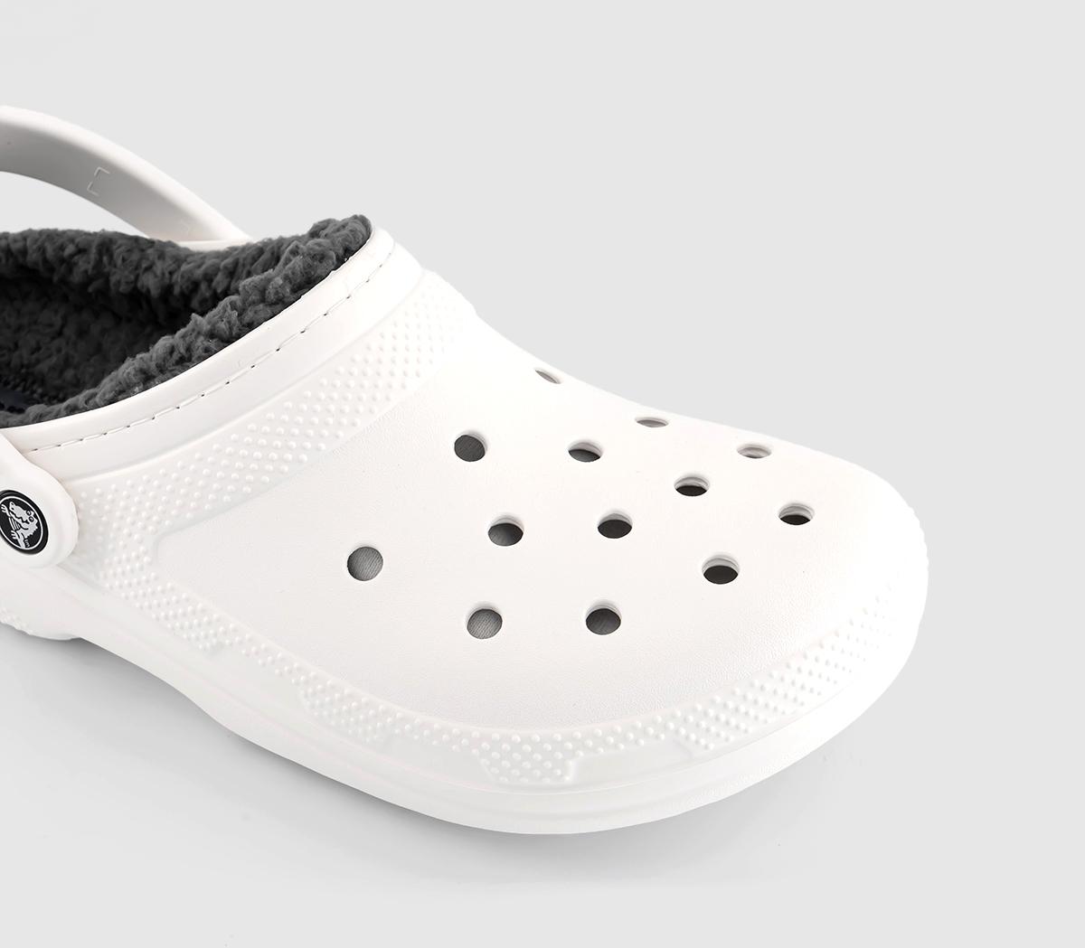 Crocs Classic Lined Clogs M White Grey Men S Casual Shoes