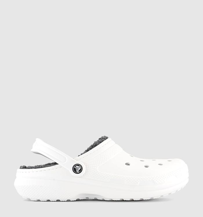 Crocs Classic Lined Clogs M White Grey