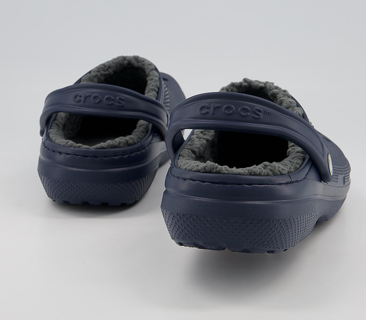 Crocs Classic Lined Clogs M Crocs Classic Lined Clogs M Navy Charcoal