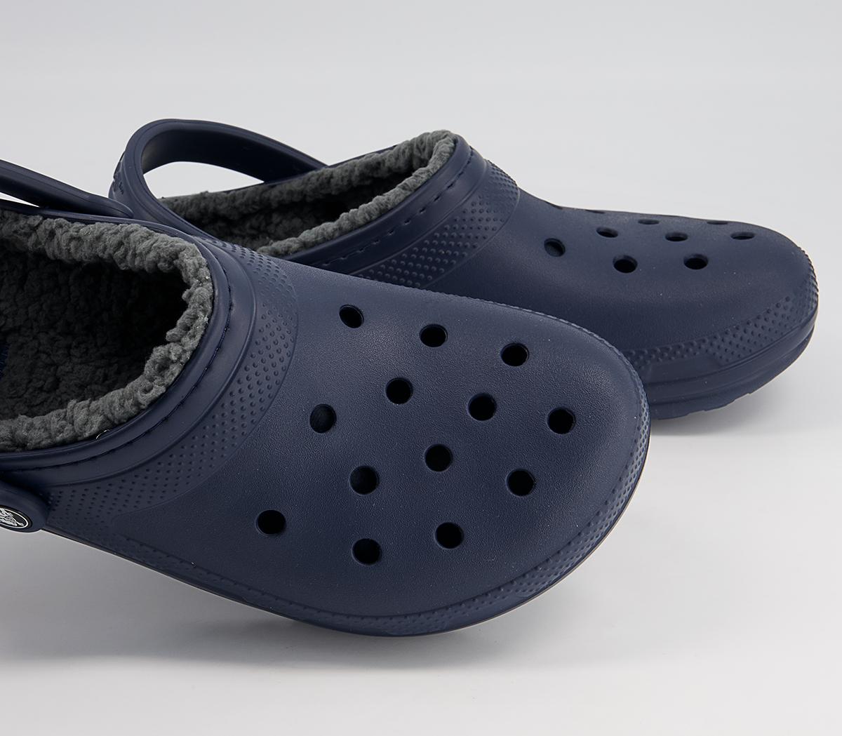 Crocs Classic Lined Clogs M Crocs Classic Lined Clogs M Navy Charcoal