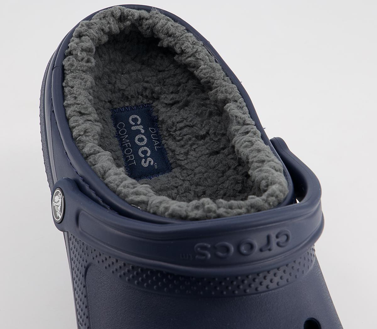 Crocs Classic Lined Clogs M Crocs Classic Lined Clogs M Navy Charcoal