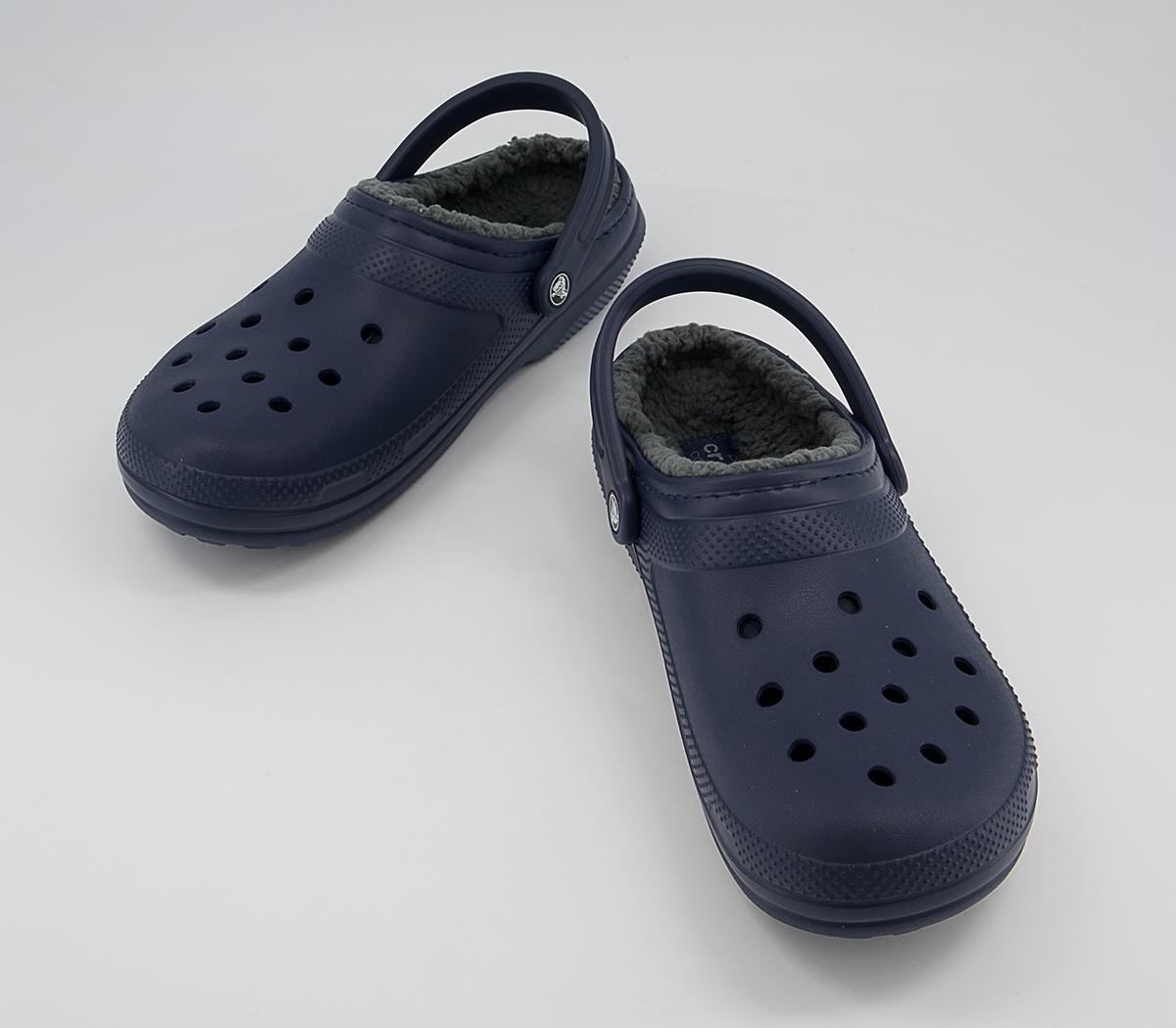 Crocs Classic Lined Clogs M Crocs Classic Lined Clogs M Navy Charcoal