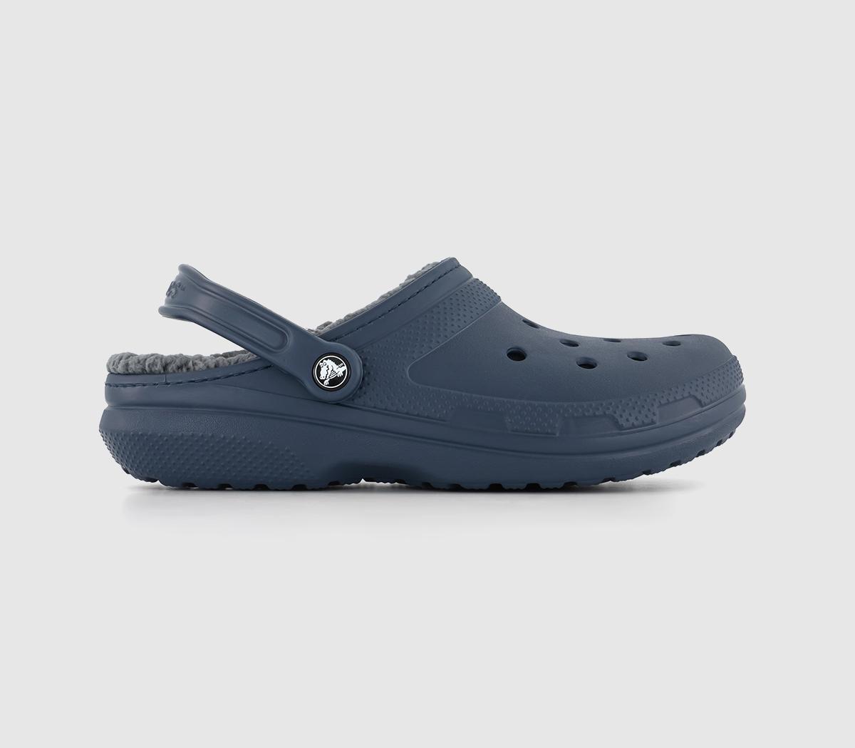 Classic Lined Clogs M Navy Charcoal In Blue