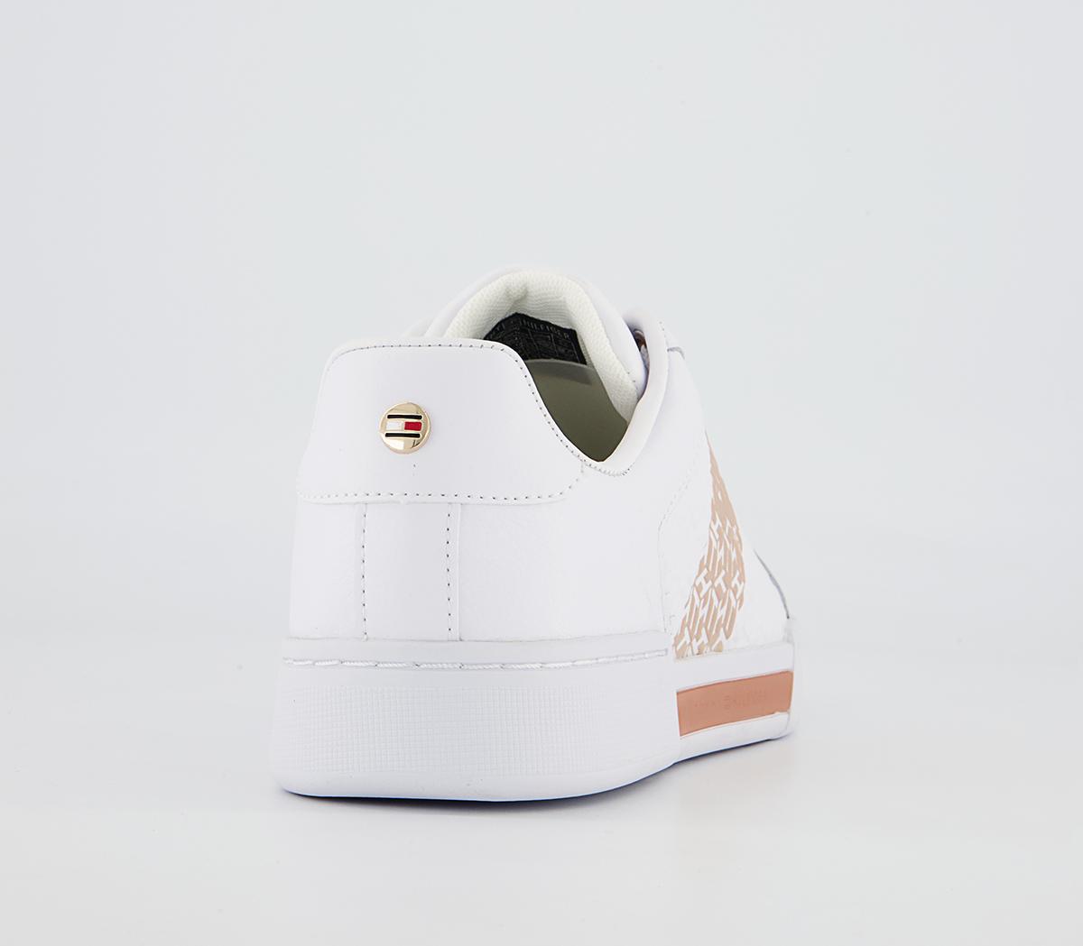 Tommy Hilfiger Monogram Sneakers Tommy Hilfiger Monogram Sneakers White Metallic Gold
