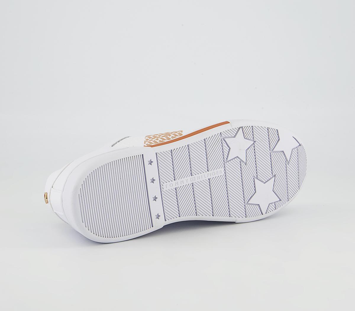 Tommy Hilfiger Monogram Sneakers Tommy Hilfiger Monogram Sneakers White Metallic Gold